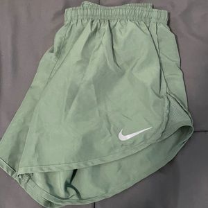 army green nike running shorts